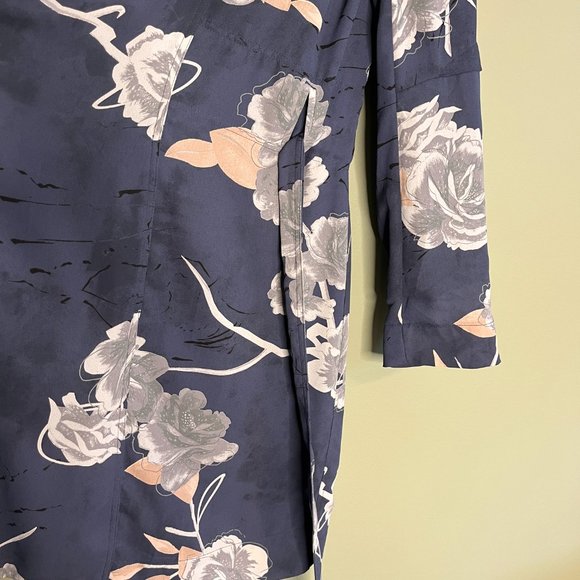 BABATON ARITZIA Quincy Jacket sz XS Floral Trench Fall Pockets Layers Tailored - Picture 9 of 15